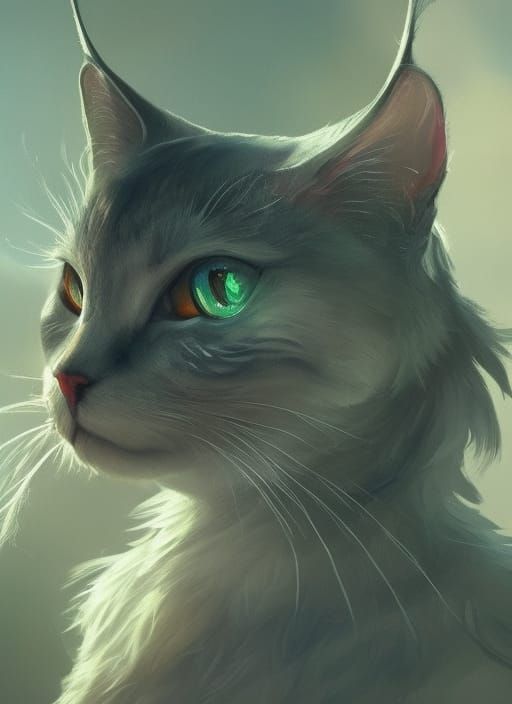 Mystical Cat Divinity Concept Art