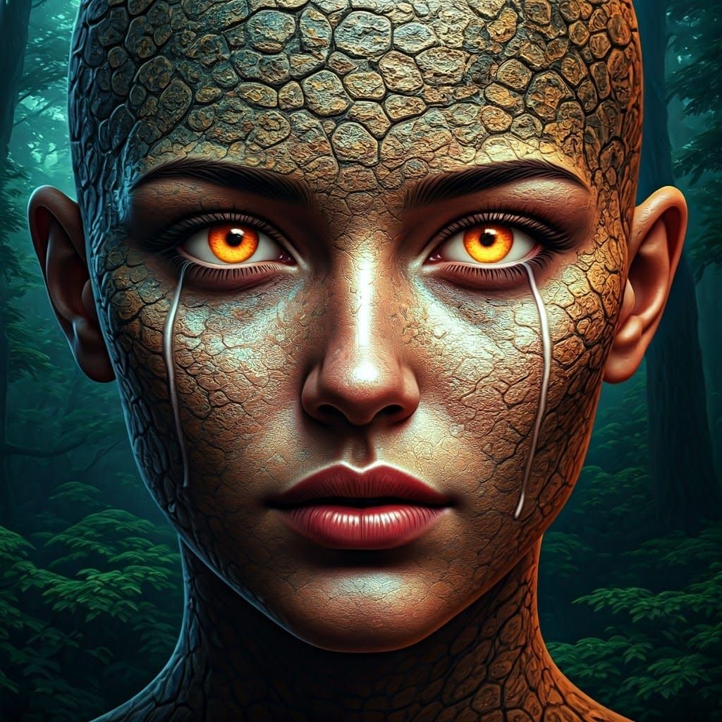 Transhumanist Goddess Emerges from Mycelium Network