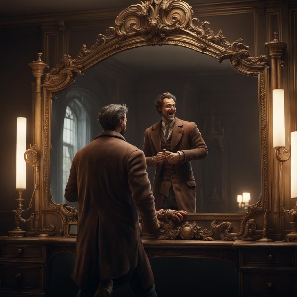 Man Laughing: Dark Fantasy Concept Art