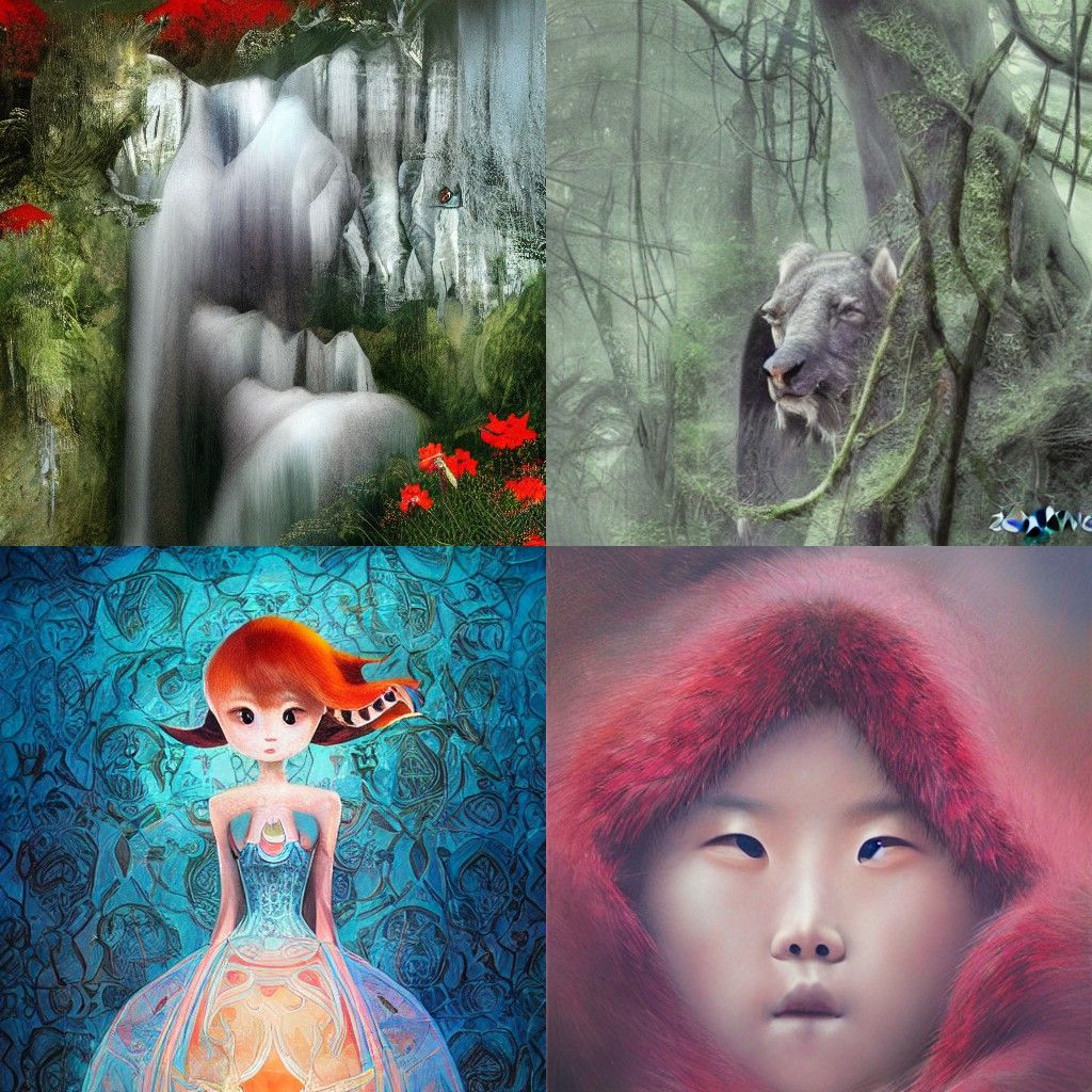 Artwork in Style of ZooWe Chen