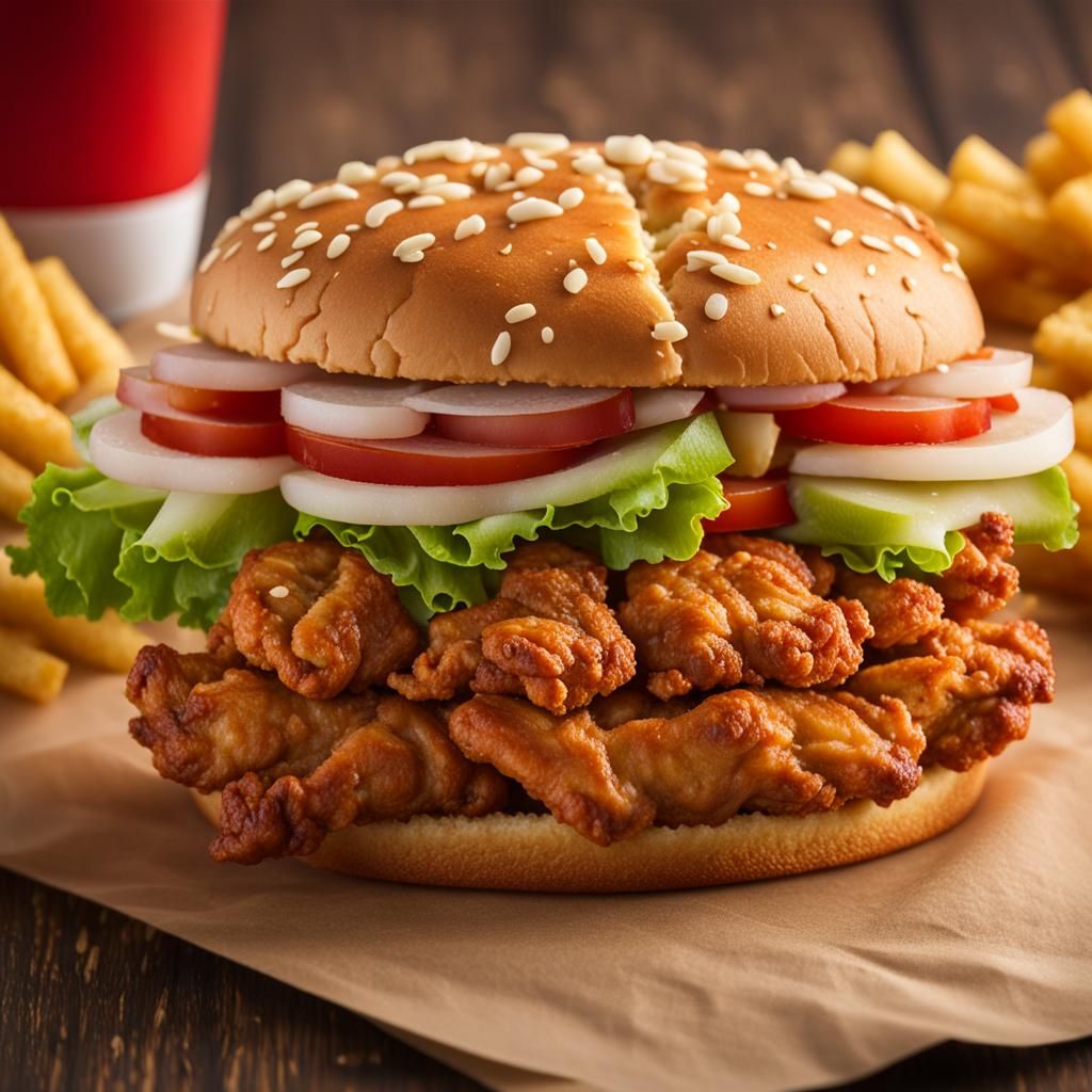 Professional Photography of KFC with Bokeh