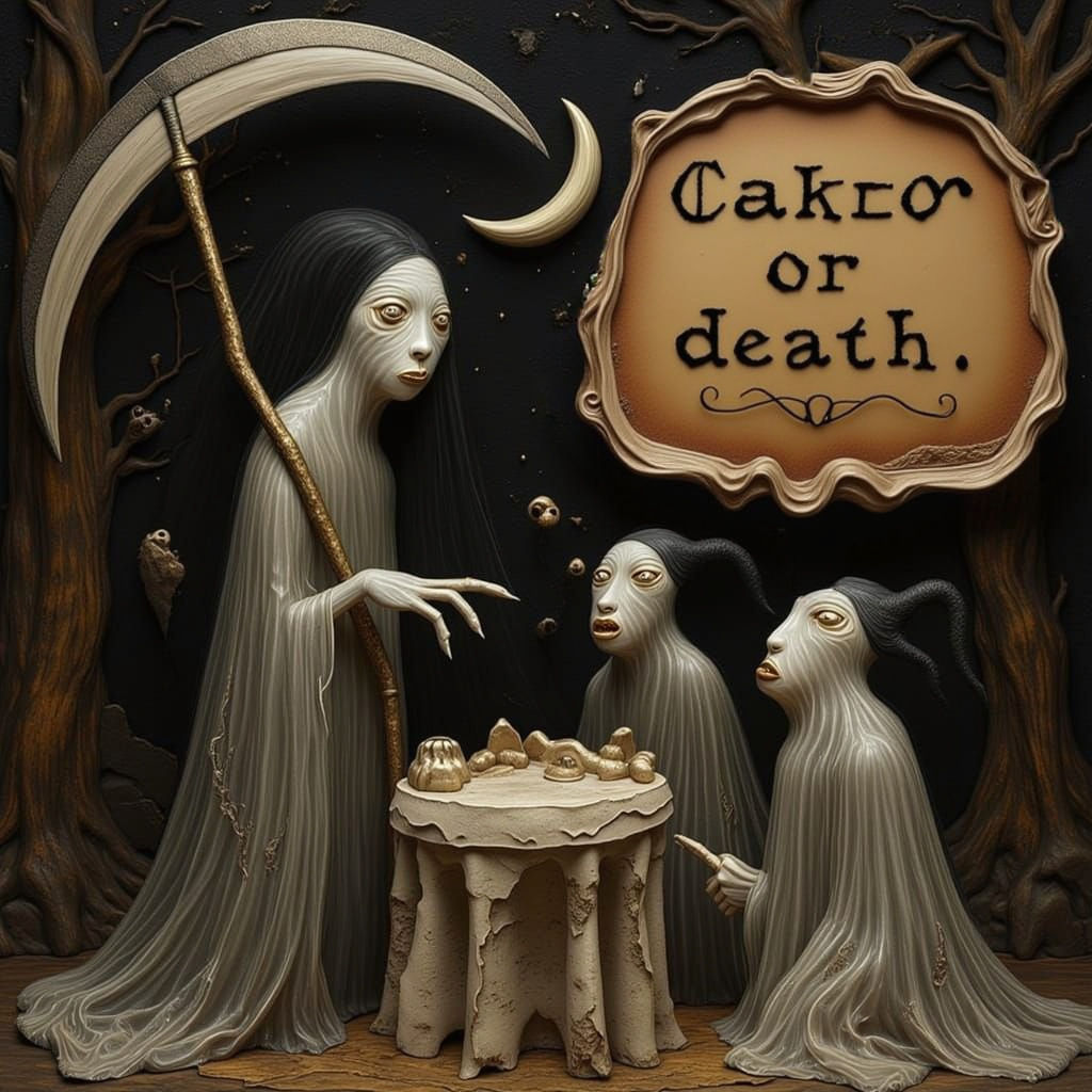 Grim Reaper Offers Cake or Death in Skit