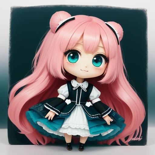 Kawaii, Big eyes, Small nose and mouth, Round facial feature...