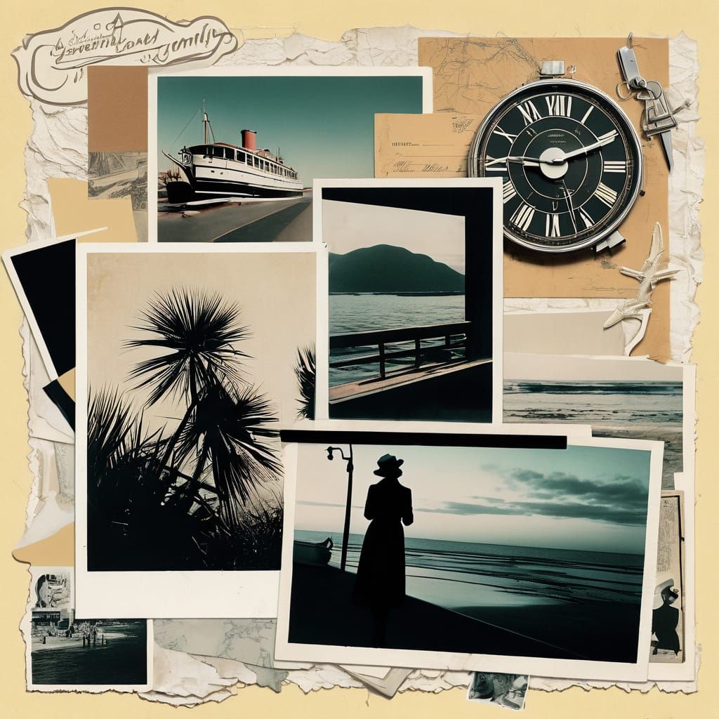 This collage is a layered tapestry of memory and imagination - an evocative moodboard rooted in the feeling of anemoia, ...