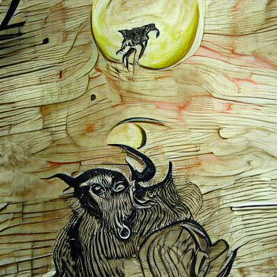 Goat with Devil Eyes: A Striking Image