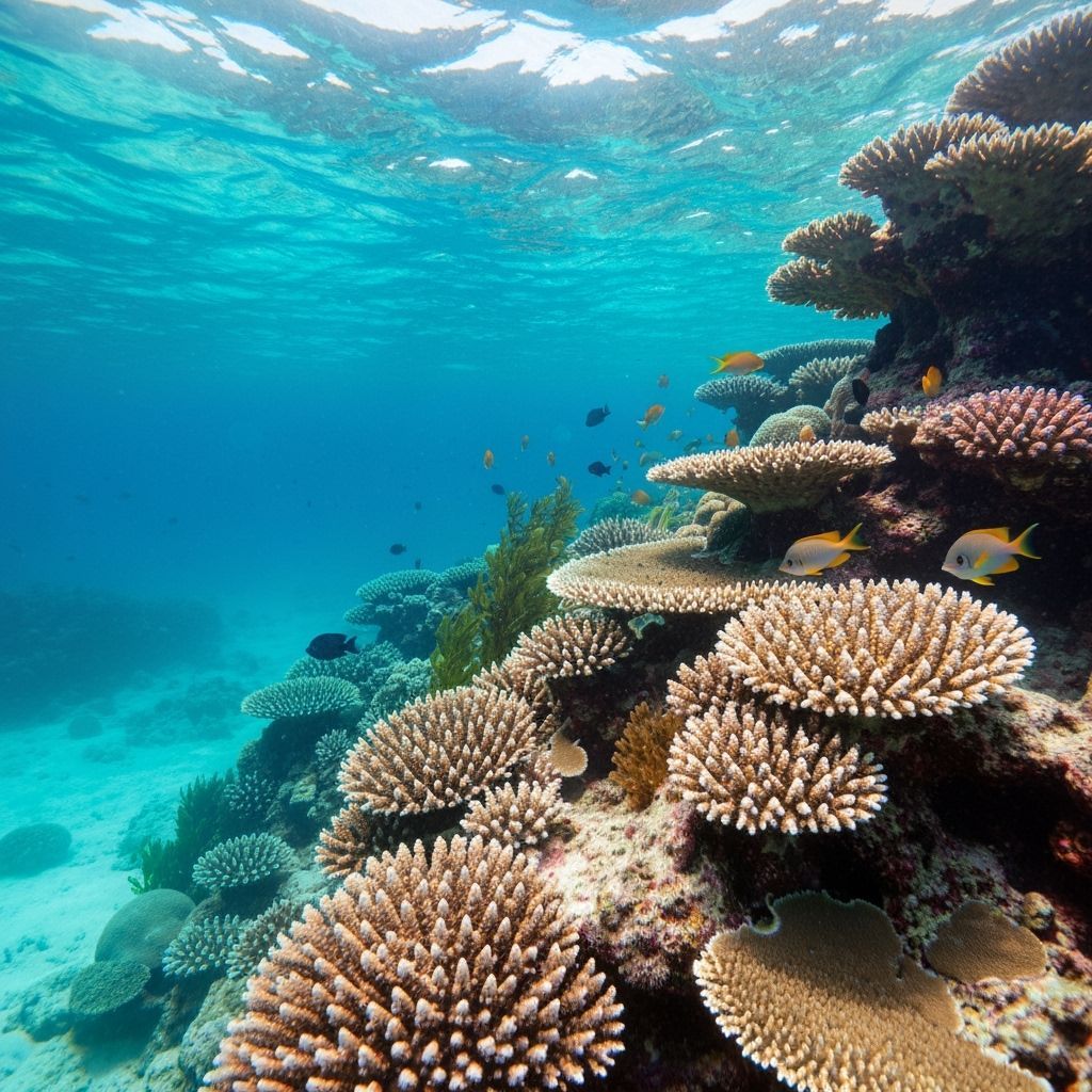Underwater Coral Reef with Tropical Fish, Hyperrealistic