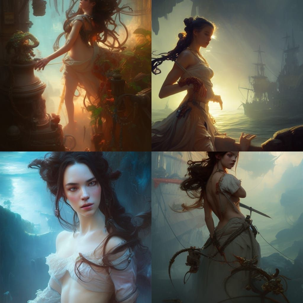 Anya Taylor Joy as Pirate: Ornate Digital Art