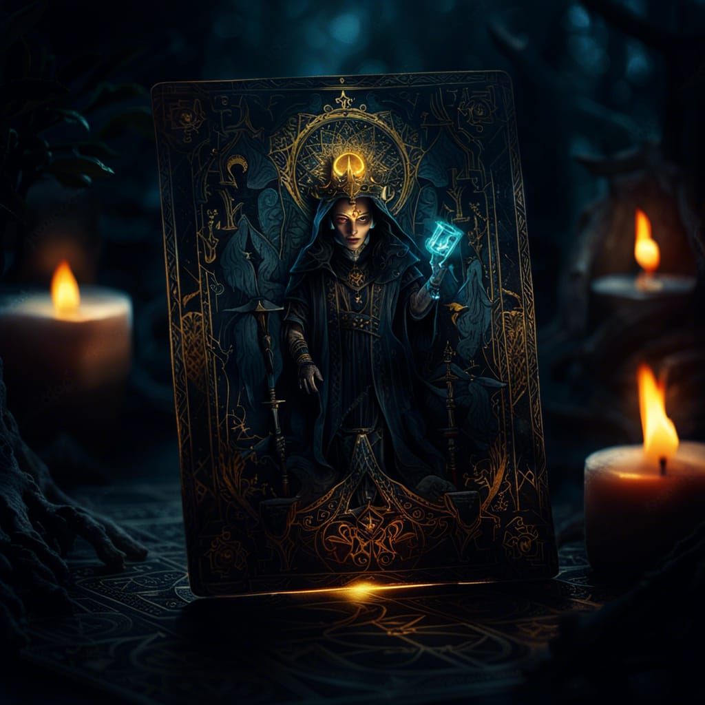 Death Tarot Card in Dark Fantasy Style