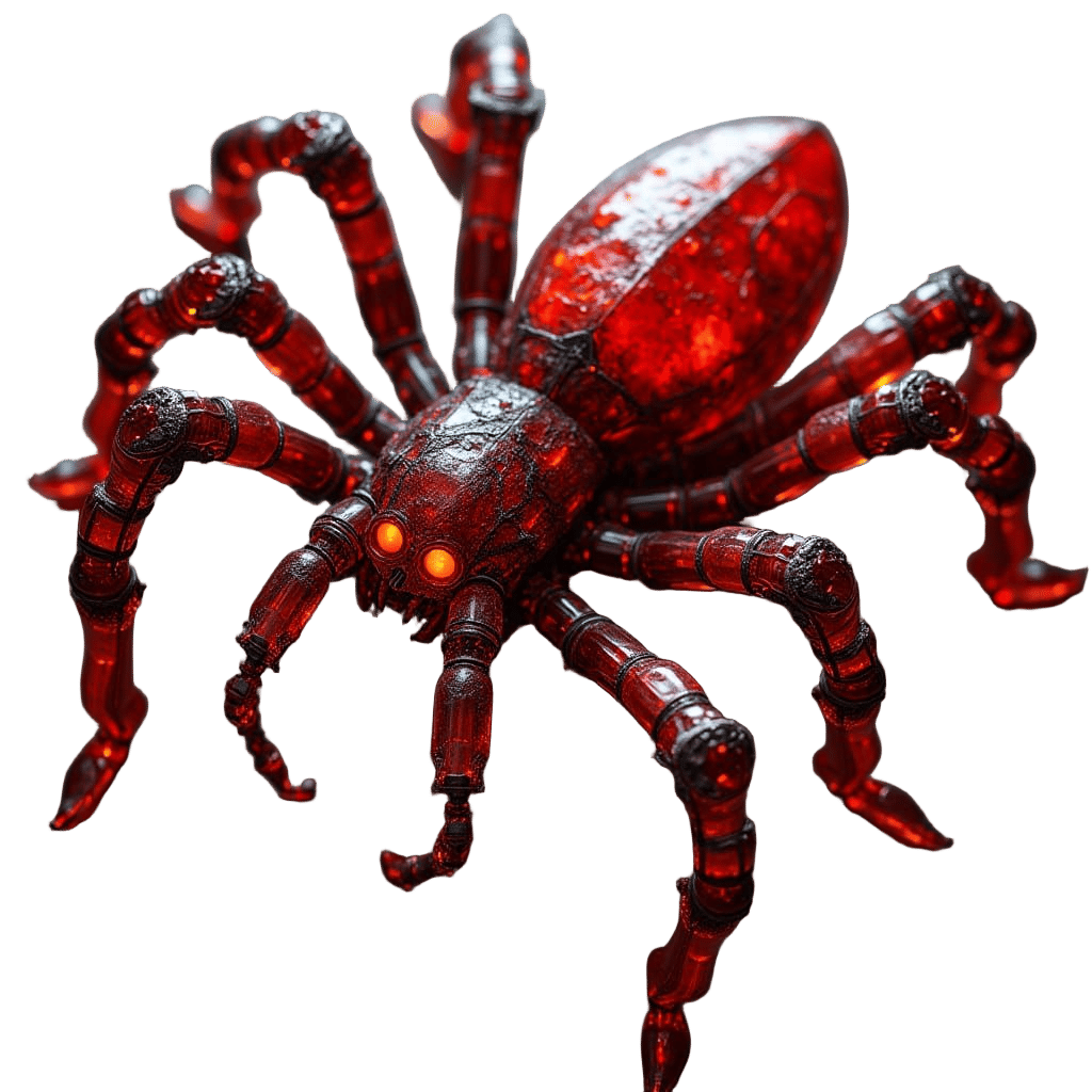 Red Glass Spider Monster for Dungeons and Dragons