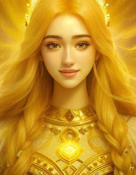 Ethereal Goddess: Grace with Celestial Smile