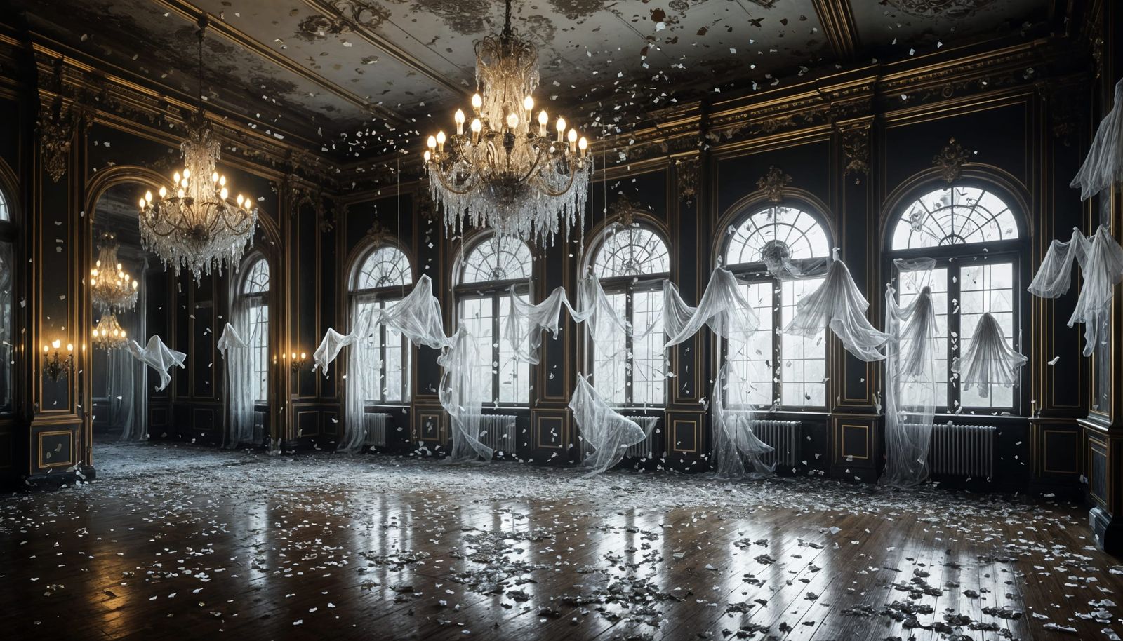 Haunted New Year's Ball in Art Nouveau Style