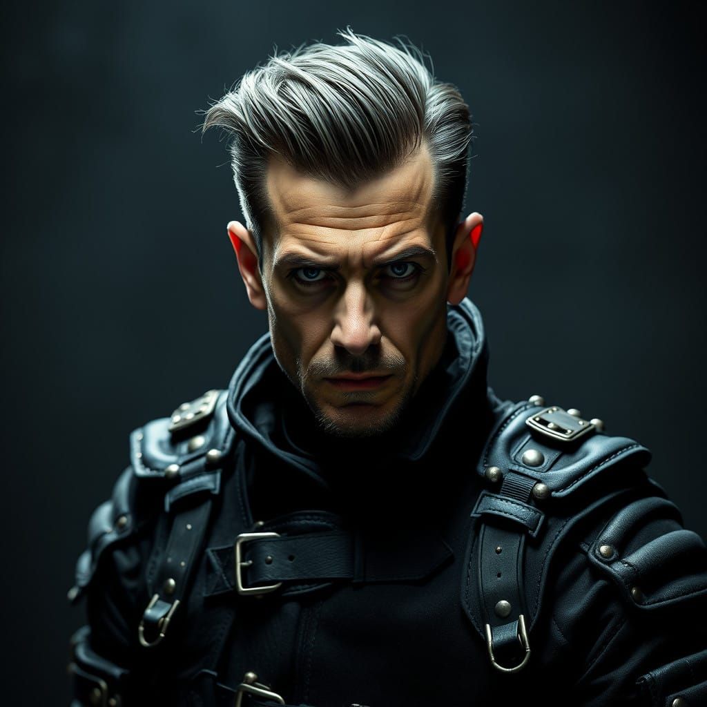 Dark Fantasy Anti-Hero in Foreboding Armor