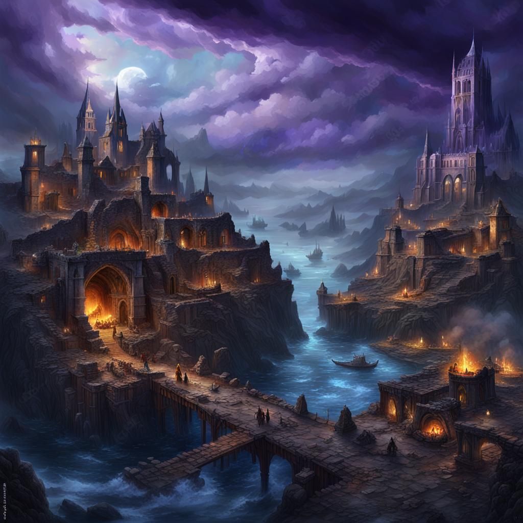 Ruined Elven Port City in South American Style