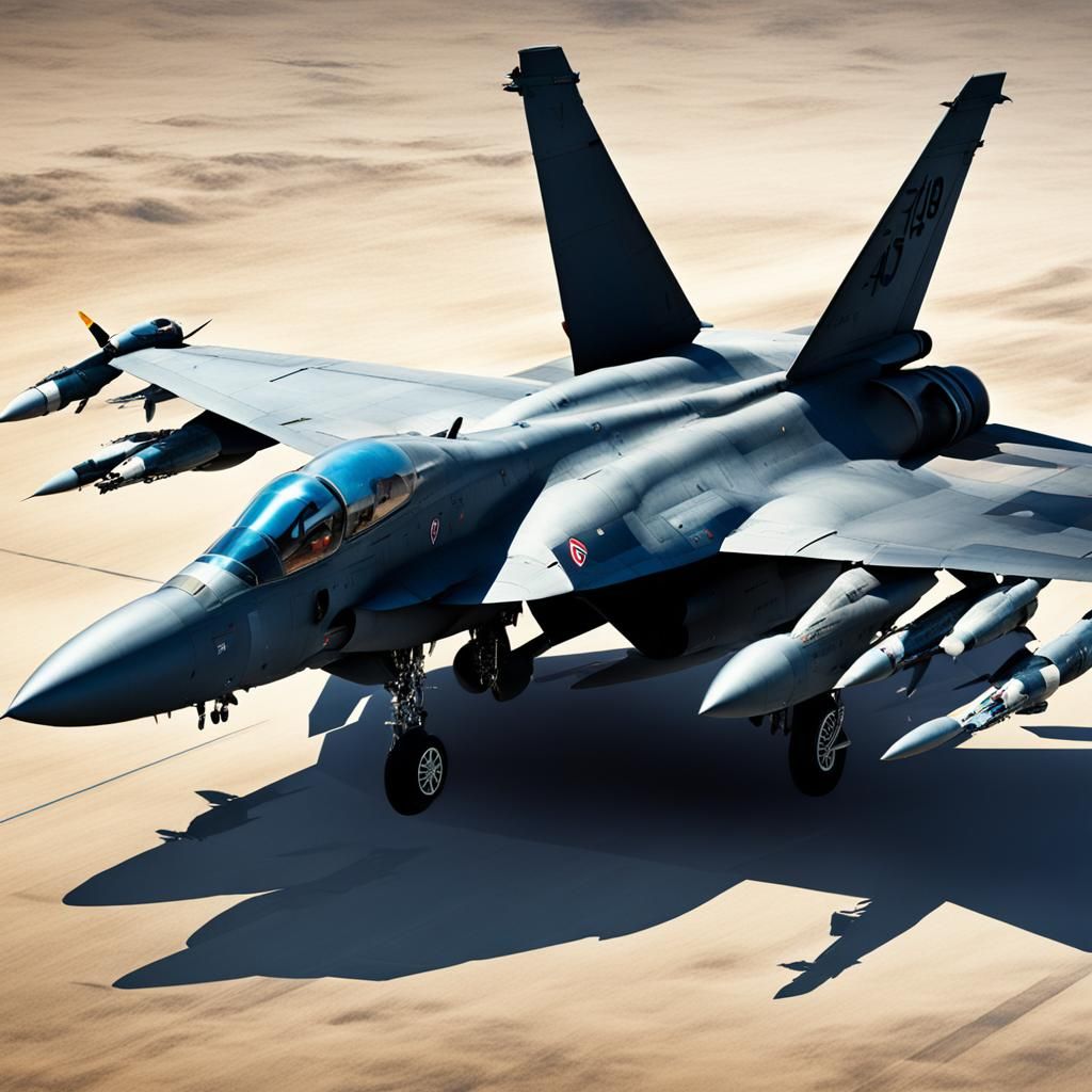 Fighter Jet in Flight
