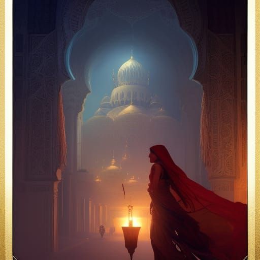 Dark Fantasy Arabian Nights, Hyperdetailed Concept Art