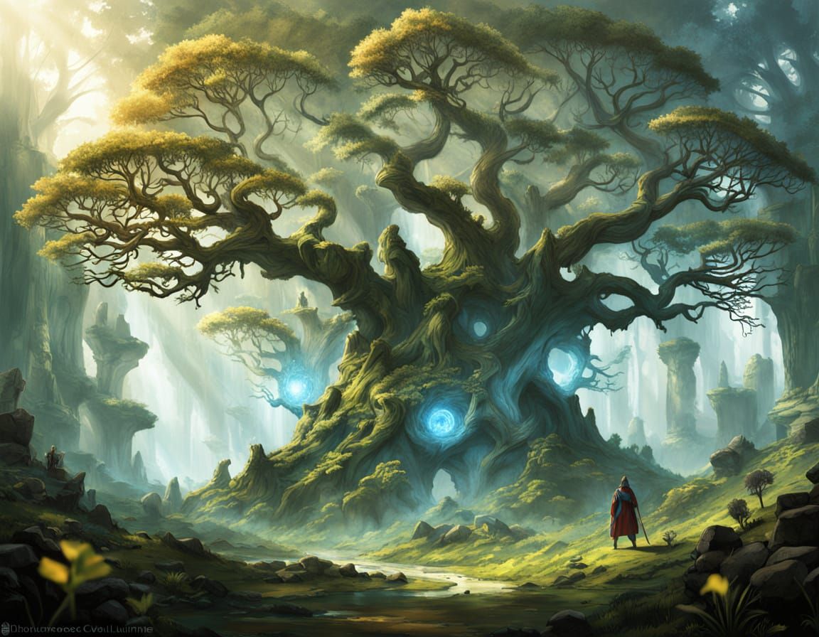 Titanic Tree-Spirit Emerges from Petrified Forest