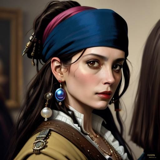 Captain Jack Sparrow with a pearl earring