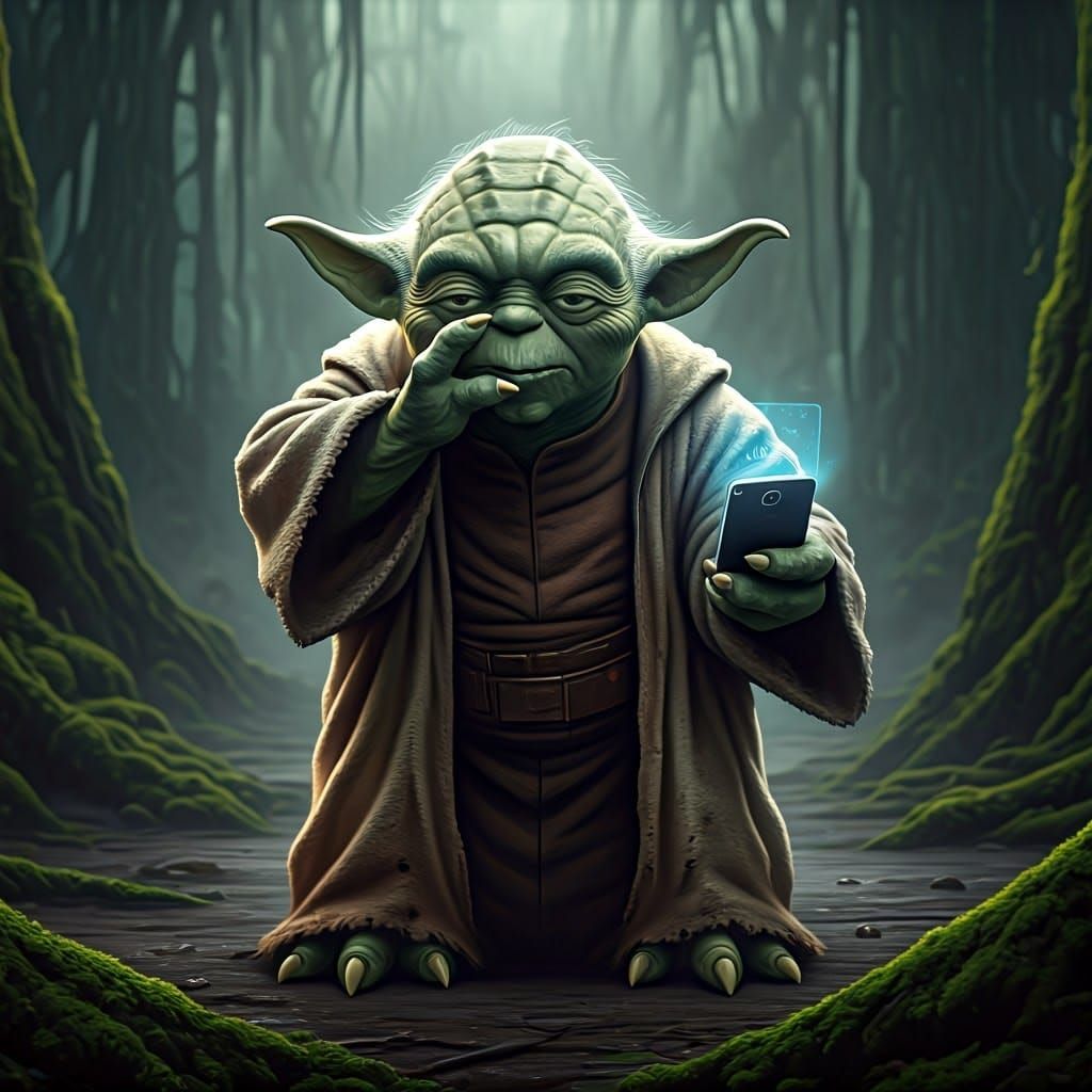 Yoda's Intergalactic Mishap in Dagobah's Mysterious Depths