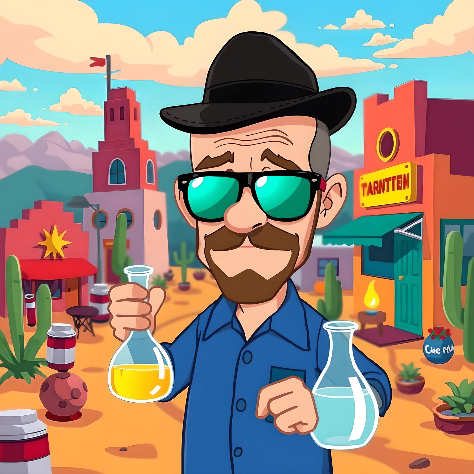 Breaking Bad Meets Disney: An AI Mashup