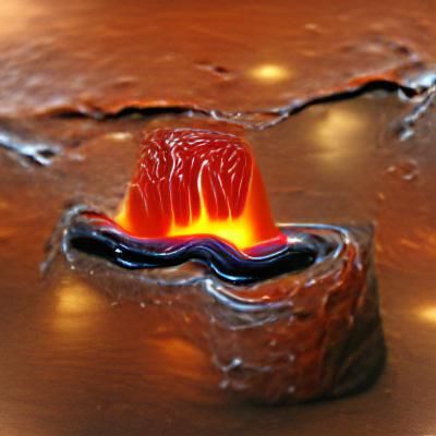 Quantum Physics Molten Lava Flow