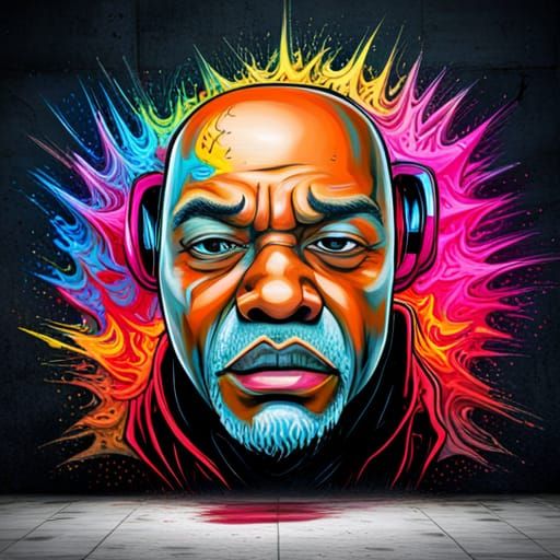 Graffiti Street Art in Splash Art Style