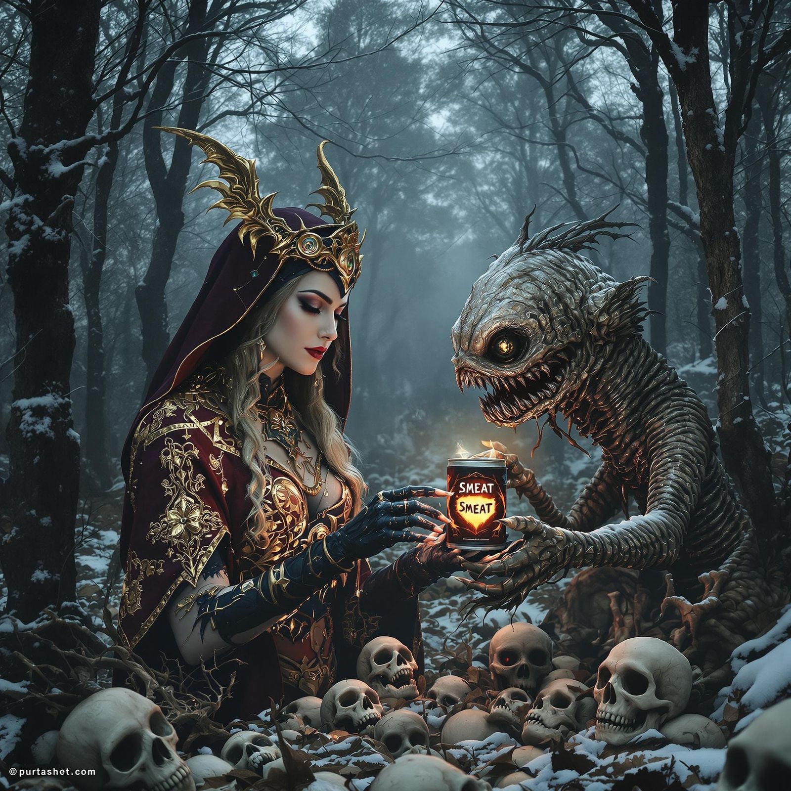 Sorceress Confronts the Dark Power of Smeat in a Creepy Wint...