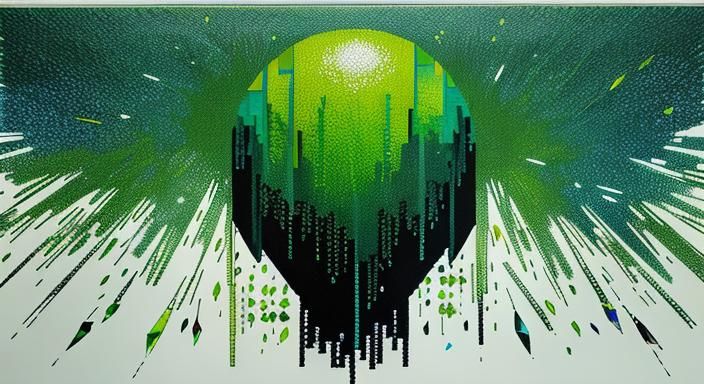 Digital world artwork