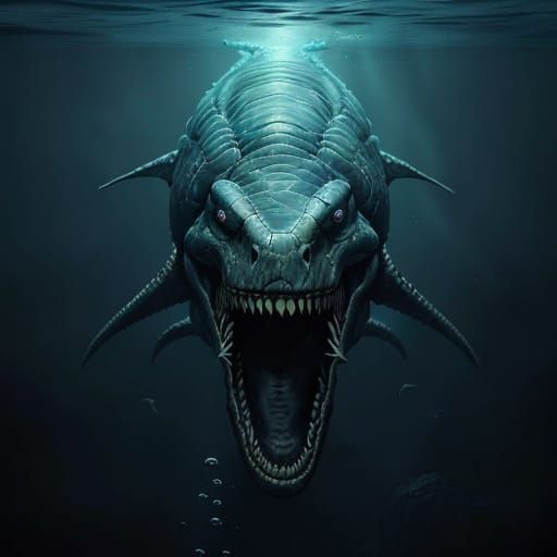 Giant Underwater Horror: Titanoboa-Megalodon Terrorizes Huma...