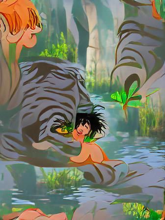 Lush Jungle Scene