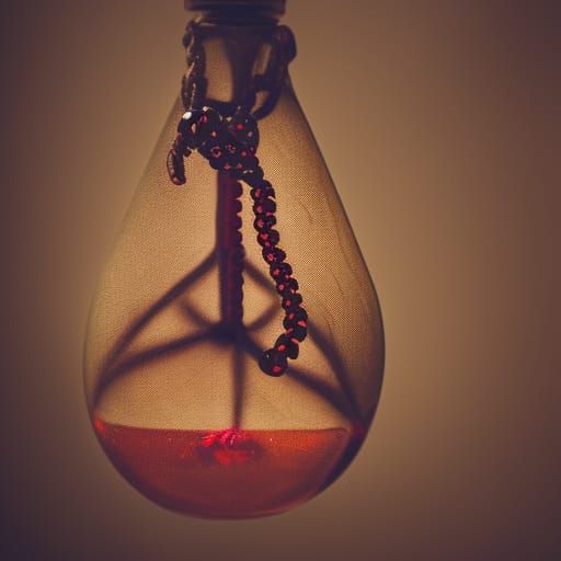 Sinister Voodoo Hex Bag with Bones