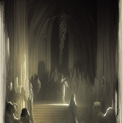 Horror Scene Inspired by Doré and Rutkowski