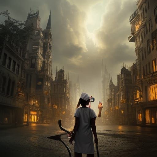 Nurse Hunts Giant Rats with Poison in City