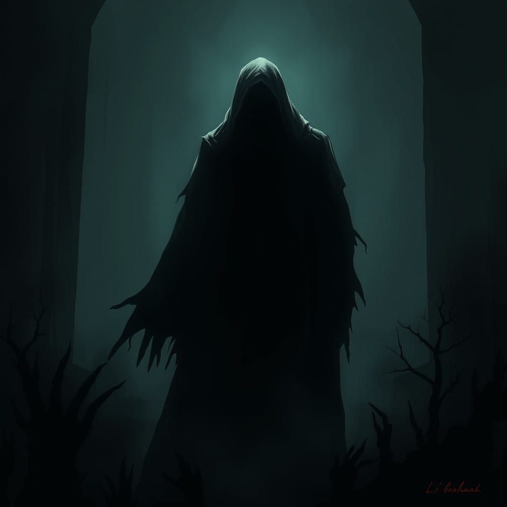 Figure in Eerie Darkness