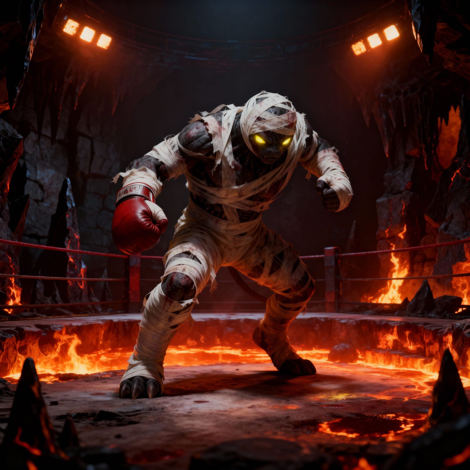 Fantasy Warrior Fakemon in Gritty Digital Art Style