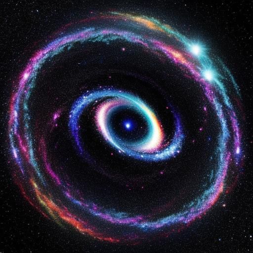 Vibrant Galaxy Generated by AI