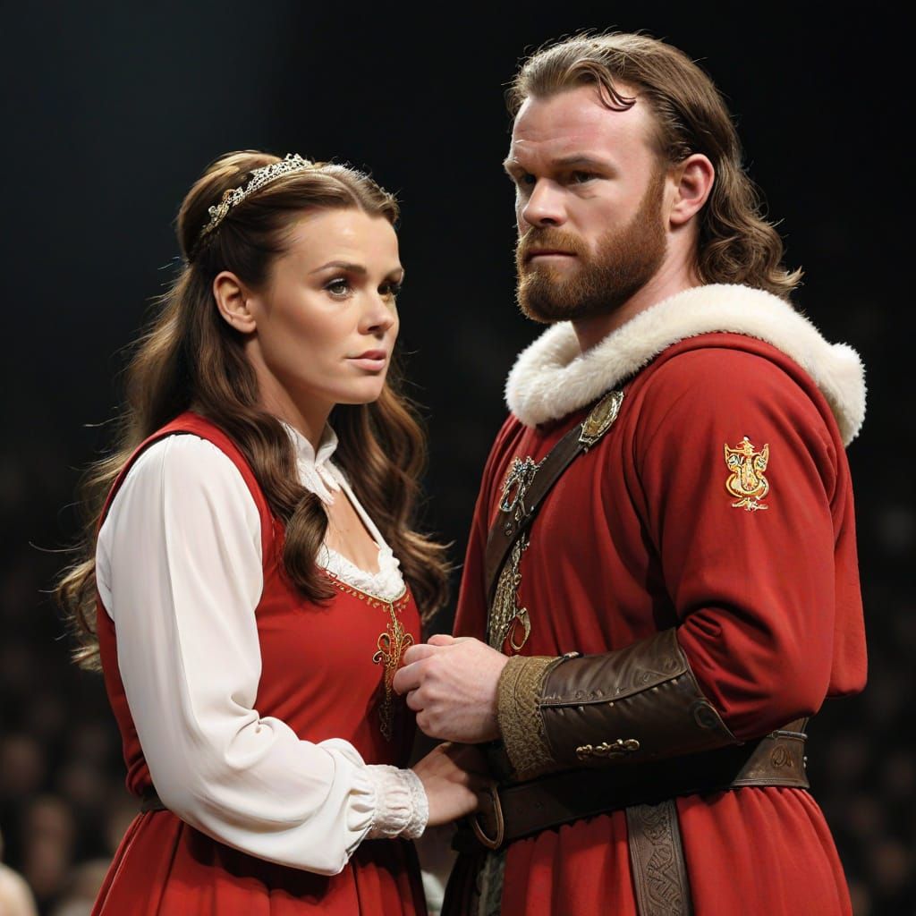 Wayne Rooney and Coleen Rooney made heroes of Lord of the Ri...
