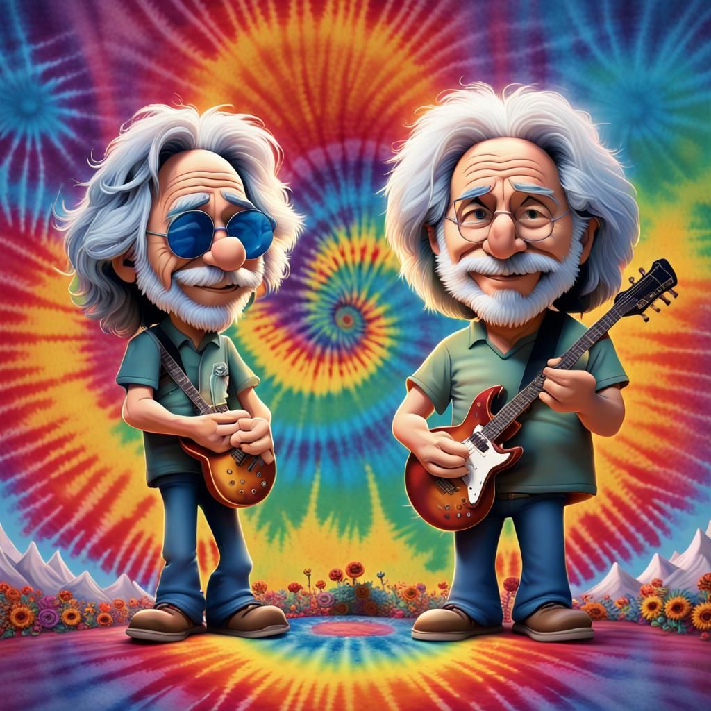 Grateful Deadheads: A Pixar Style Movie Poster