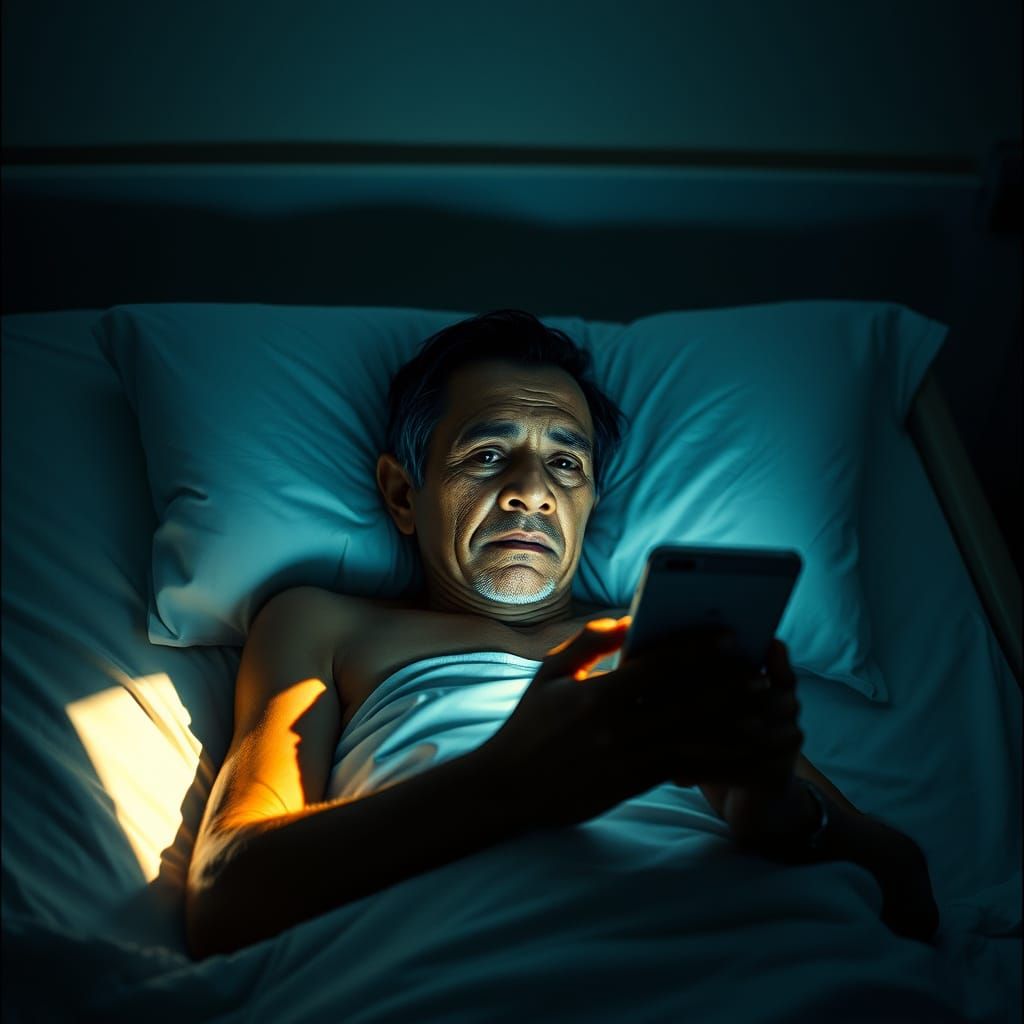 A Filipino Man's Determined Moment in a Sterile Hospital Roo...