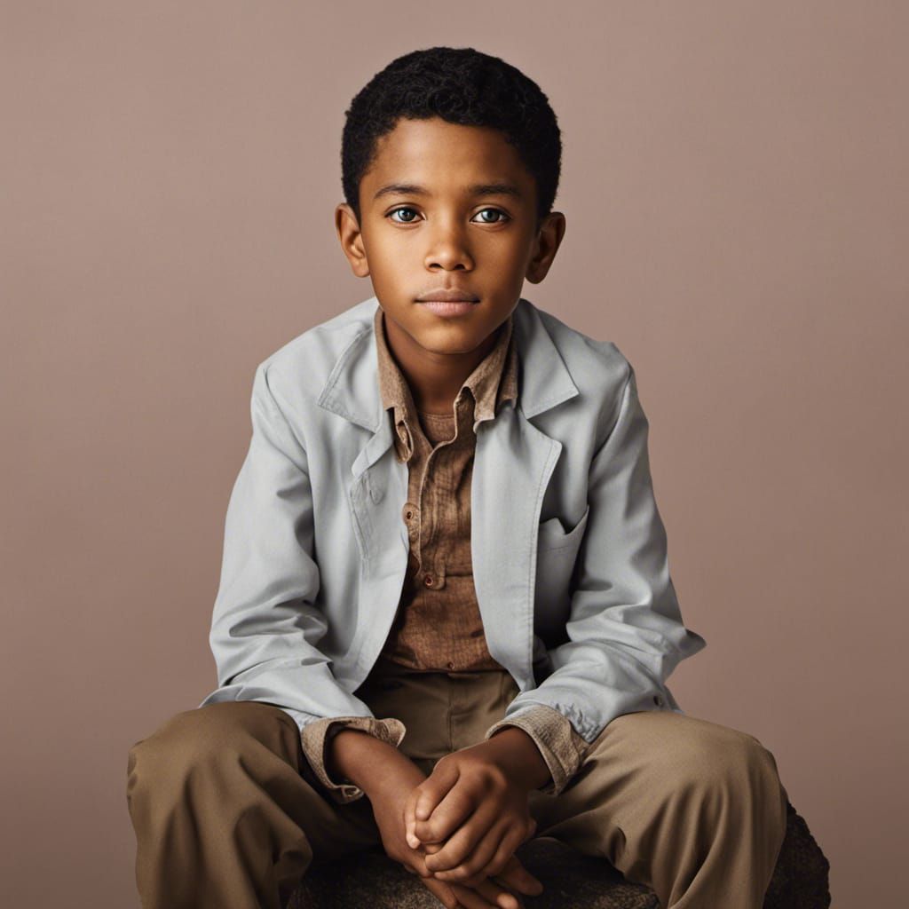 boy wear brief, sitting