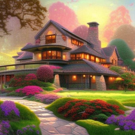 Ethereal Farmhouse in Fantasy Style