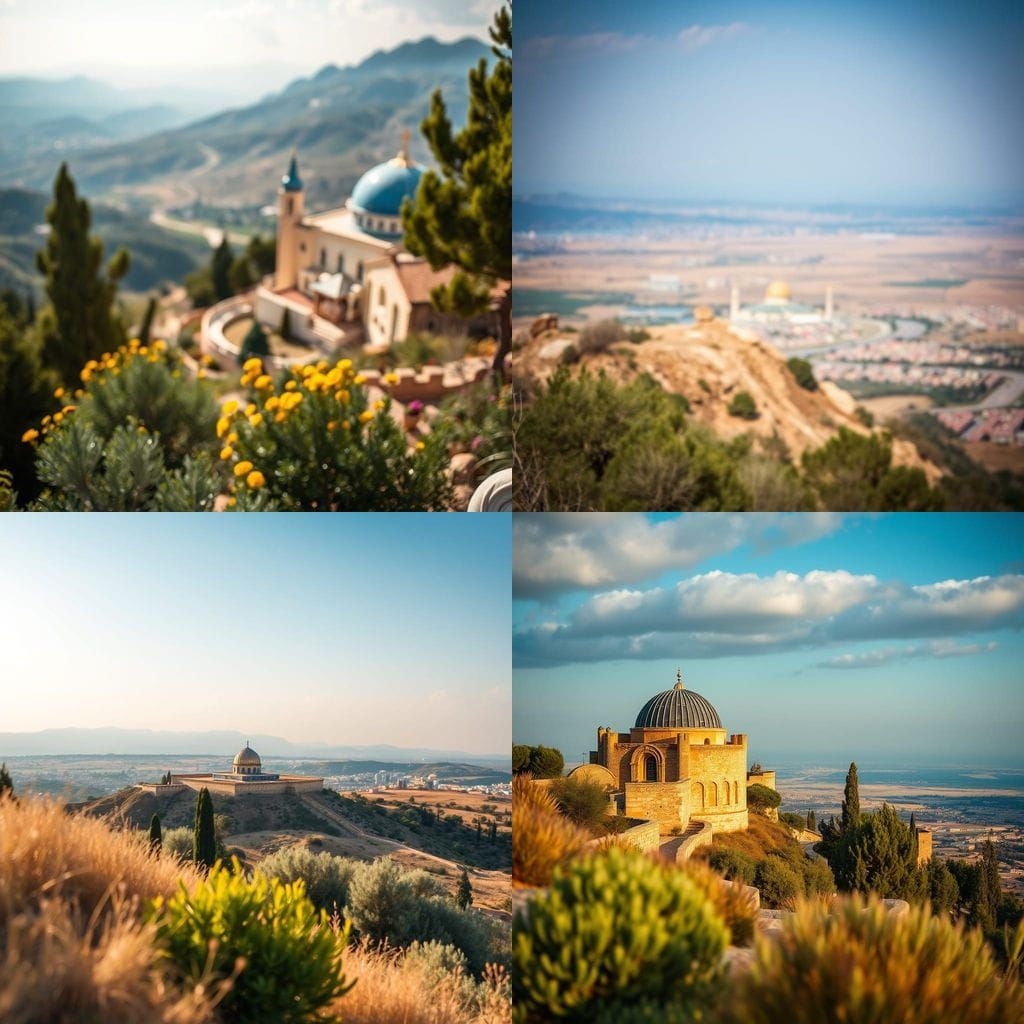 A Serene Israeli Landscape in Vibrant Color