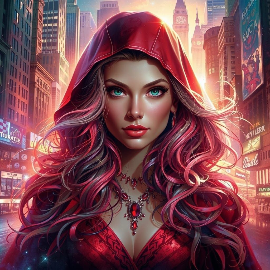 Ethereal Ruby Hue in Dreamlike Abstraction