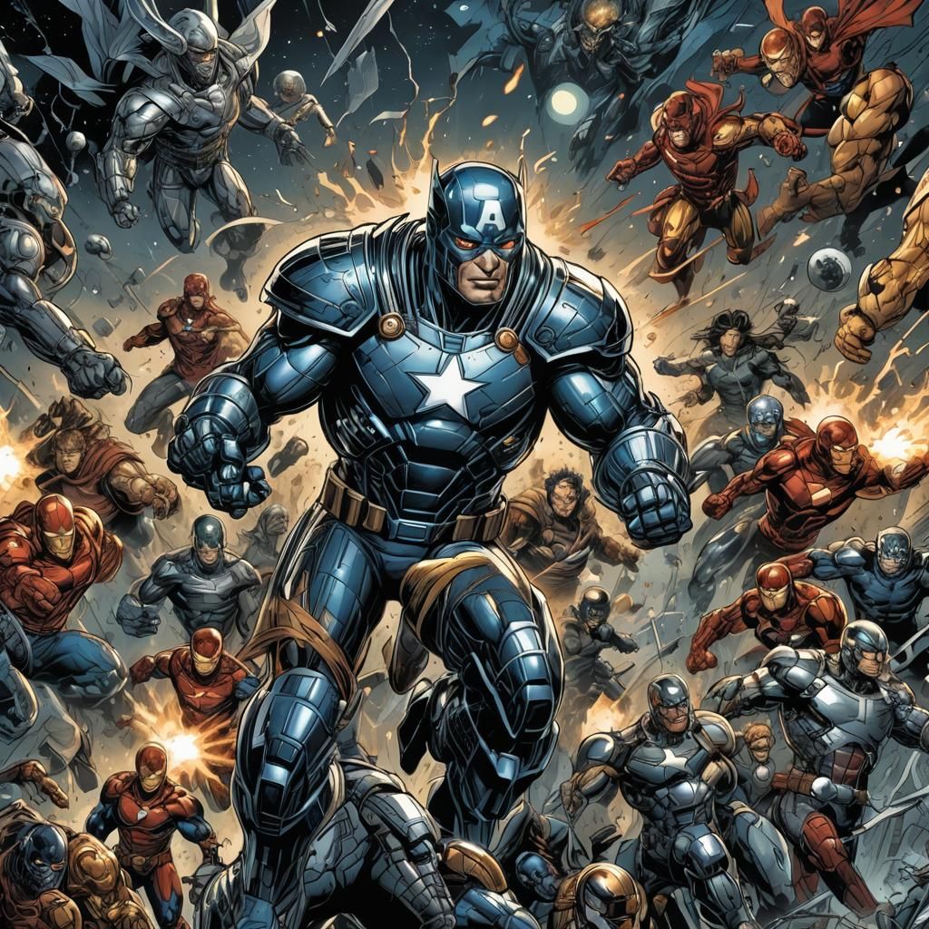 Dynamic Comic Book Art Illustration