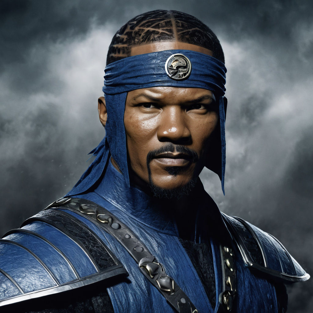Jamie Foxx as Edenian Prince Rain in Cyberpunk Style