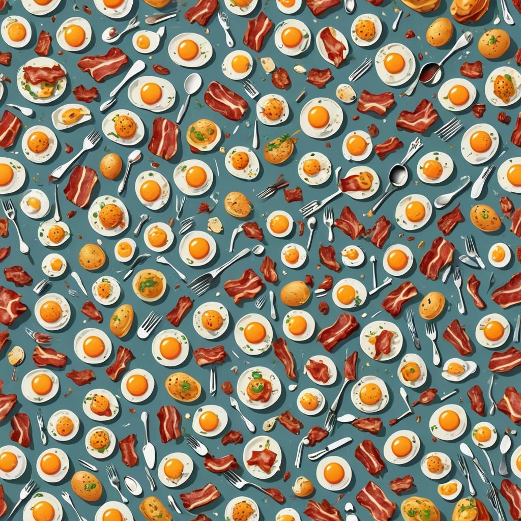 Surreal Food Face in Dali Style