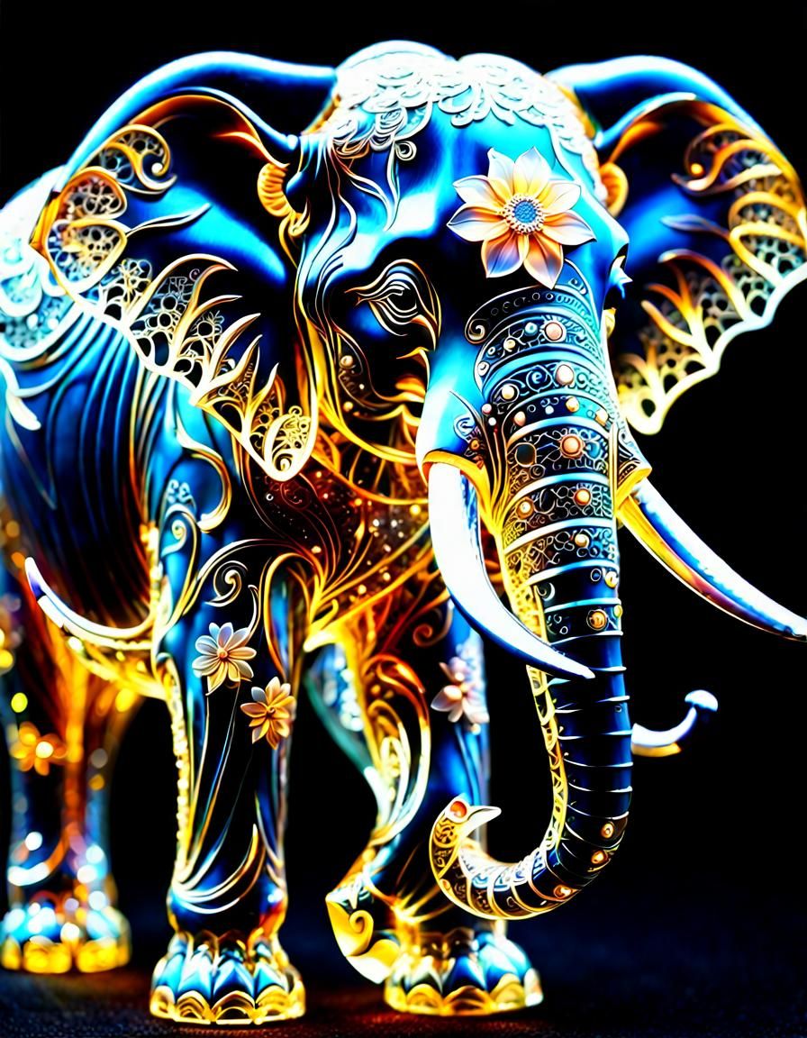 Elephant In Filigree