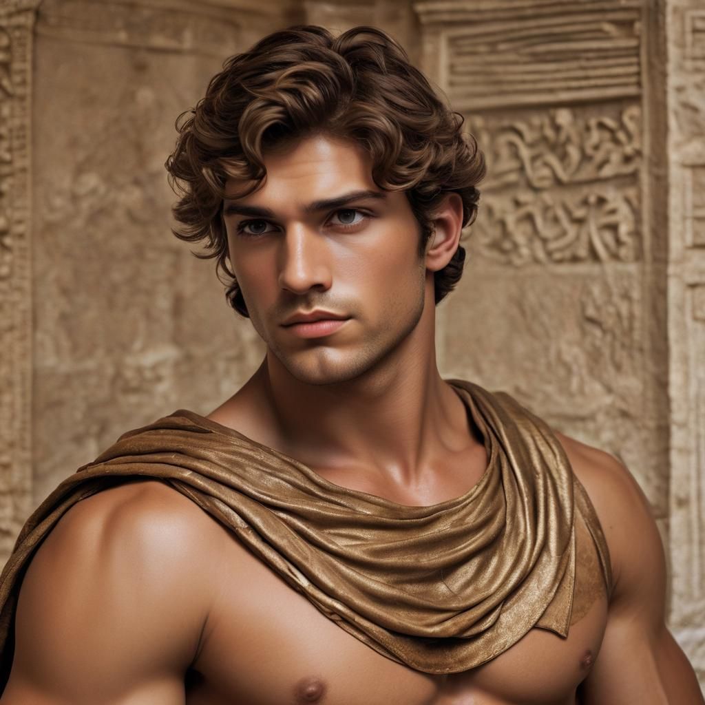 Handsome Ancient Greek Prince Portrait