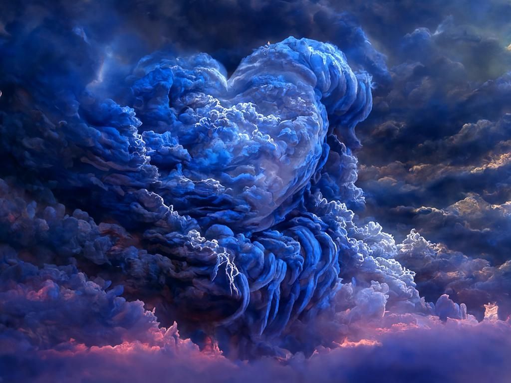 Storm's Heart Cloudscape in Ethereal Golden Hour