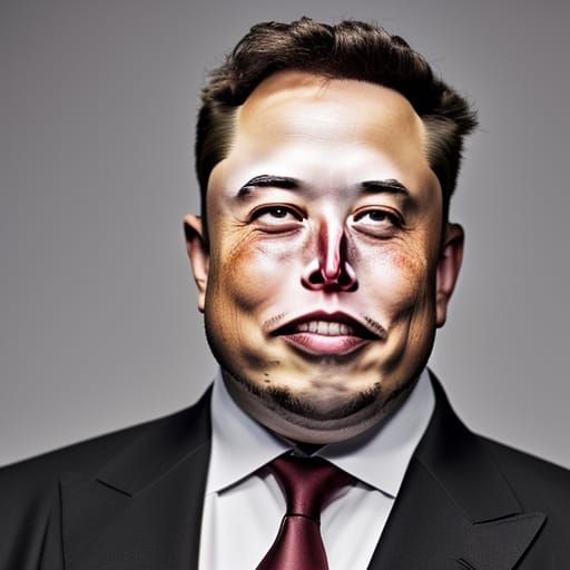 Hyperrealistic Portrait of an Overweight Man