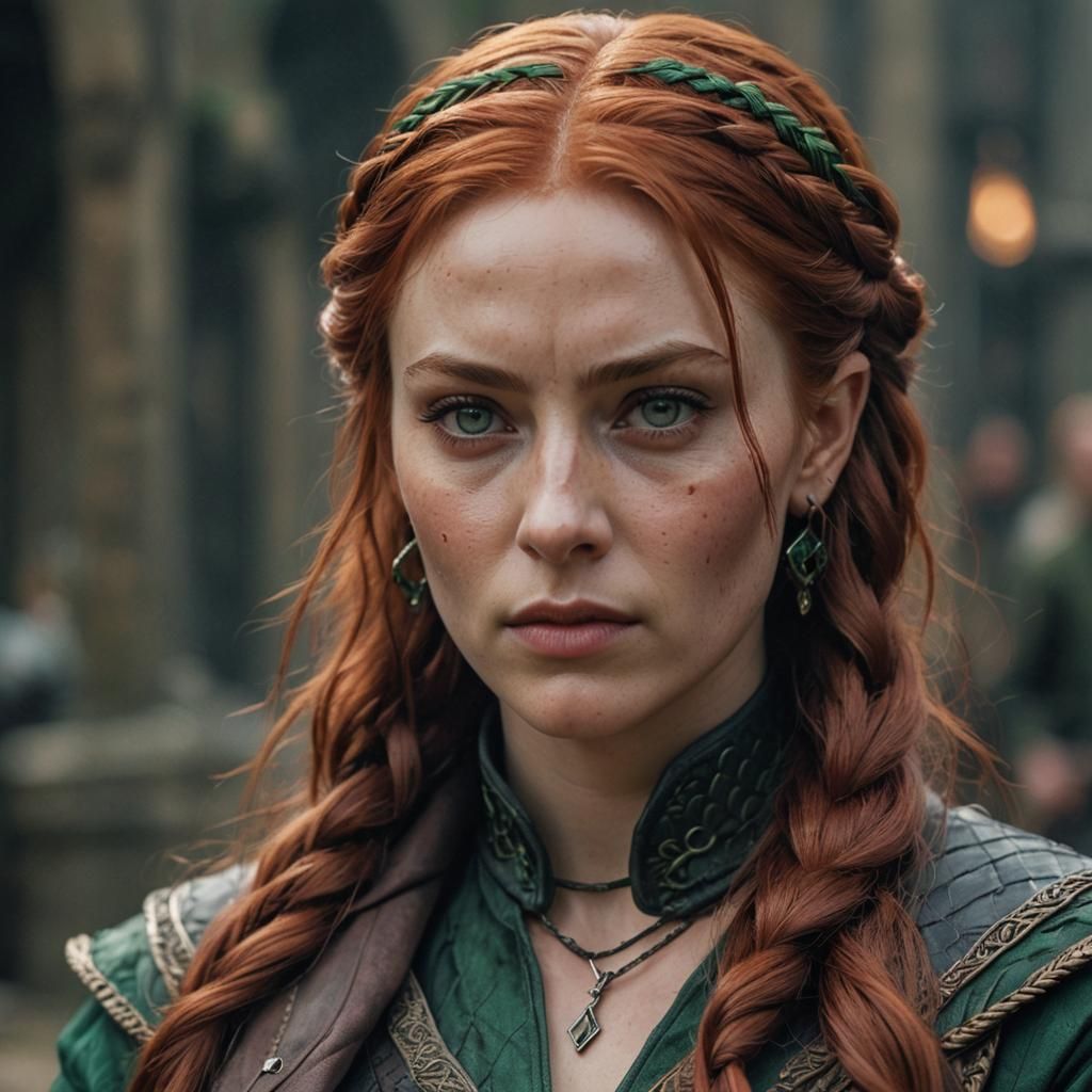 An attempt at Branwen from Baldur's Gate